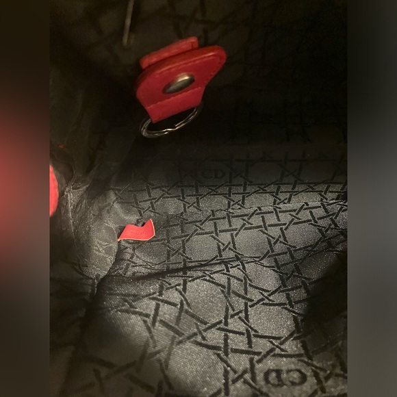 Authentic Christian Dior Vintage 30 Montaigne Red Leather backpack - Picture 9 of 9